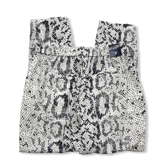 J. Crew Women’s Snakeskin Jaime Pants Pull on size 6 - Picture 5 of 8